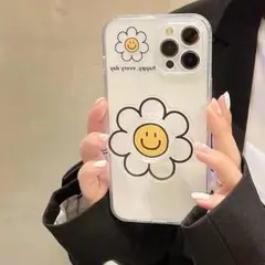 iPhone 13 Pro ケース 韓国 おしゃれ スマイリー スマホグリップ