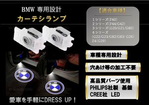 即納 NEW タイプ 高性能 BMW HD ロゴ プロジェクター ドア カーテシランプ 純正交換 F40/F44/G42/G20/G21/G80 ビーエム ダブリュー マーク