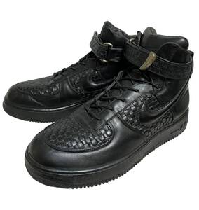 01年 イタリア製 NIKE 624056-001 AIR FORCE 1 HIGH LUX エアフォース ワン ハイラックス ブラック US8.5 26.5㎝