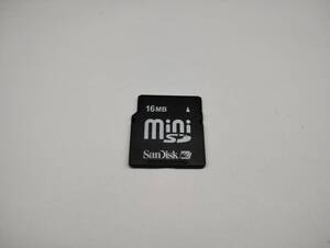 16MB　メガバイト　SanDisk　miniSDカード メモリーカード