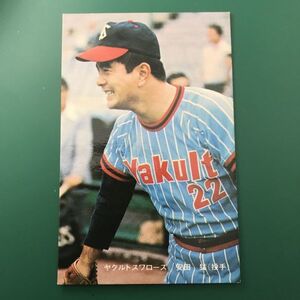 ★昭和当時物！　ニッポンハム　ホームラン　ソーセージ　プロ野球　カード　ヤクルト　安田猛　後期版　　【管理NO:1-87】