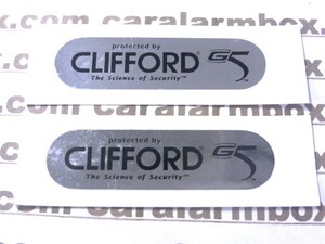 Clifford クリフォード G5 ステッカー 2枚組 純正品 非売品 送料無料 