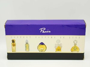 ■【YS-1】 COFFRET PARFUMS DE LUXE ミニ香水 5本セット ■ 木製ケース 元箱 レディース 【同梱可能商品】■C