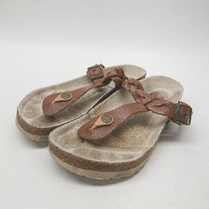 ◇ BIRKENSTOCK ビルケンシュトック アウトドア スポーティー サンダル サイズ22.5 ブラウン レディース E