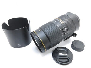 【 極美品 】Nikon AF-S VR 80-400mmF4.5-5.6G ED ナノクリスタル レンズ HB-65 純正フード付き ニコン [管NI4476]