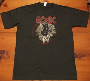 XXL 新品【 AC/DC 】エーシーディーシー World Tour 88 Vintage Style 両面 プリント Tシャツ // アンガスヤング バンドTシャツ ロックT