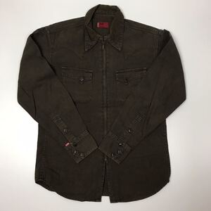 Levi’s RED TAB リーバイス　ウエスタンシャツ ジップ　ブラウン　サイズM