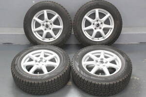 2555【超バリ溝】WINTER MAXX ウィンターマックスWM02　215/65R16　2023年製　DUNLOP PRDアルミ　PCD114.3　トヨタ純正平座ナット対応