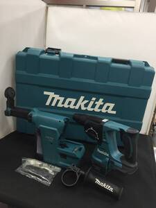 【中古品】makita(マキタ) 18v24㎜充電式ハンマドリル 黒(本体のみ+集じんシステム) HR244DZB+DX01 /ITZUPKDTYIPE