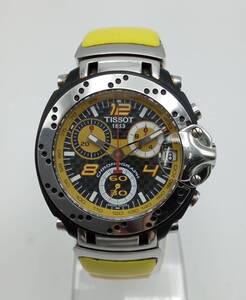 O19★【QZ/電池交換済】腕時計 TISSOT ティソ 2006限定モデル T90.4.266.83 Tレース クォーツ デイト クロノグラフ 現状品 