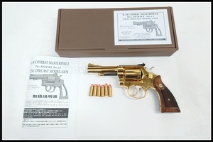 東京)ZEKE S&W K38 コンバットマスターピース Pre-MODEL No.15 4インチ 亜鉛ダイカスト金メッキ 木製グリップ付 M15