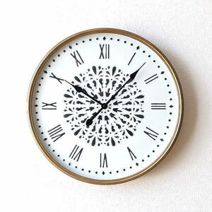 壁掛け時計 壁掛時計 掛け時計 掛時計 おしゃれ 大きい 直径60cm アイアンゴールド 北欧 アンティーク ビックなウォールクロック WHレース
