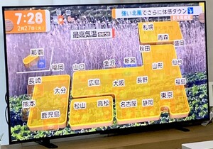 保証付き 東芝 レグザ 65インチ HDR液晶テレビ 4Kチューナー内蔵 外付けHDD 裏番組録画 スマートテレビ 65M550L QT742