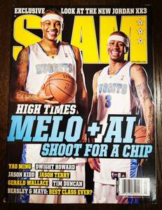 2008 MAR SLAM MAGAZINE #115 CARMELO ANTHONY ALLEN IVERSON / スラム 雑誌 カーメロ アンソニー Jordan, Nike, Adidas NBA