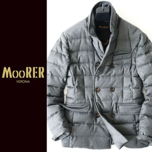 dr174●入手困難44！●MooRERムーレー●今年の秋冬を楽しめる●カシミヤ入り●ダウンジャケットコート●メンズ