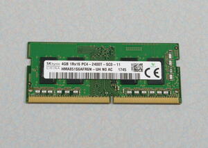 ☆SKhynix メモリー　4GB/PC4-19200/DDR4-2400[017]