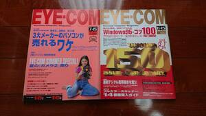 EYE・COM アイコン 1996年 7/15 11/15月号 2冊セット パソコン ゲーム PC 中古本 雑誌 週刊アスキー パソコン情報誌