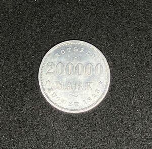 硬貨 ノートゲルト 20000 MARK AUGUST 1923 FREIE UND HANSESTADT HAMBURG