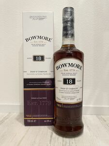 送料無料 ボウモア 18年 ディープ&コンプレックス 新品未開栓箱付 700ml 43% BOWMORE 18YO DEEP&COMPLEX ISLAY SINGLE MALT SCOTCH WHISKY