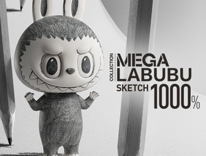 POP MART MEGA LABUBU 1000% Sketch【新品】【ソフビ】【おもちゃ】【フィギュア】【ガチャガチャ】【超合金】