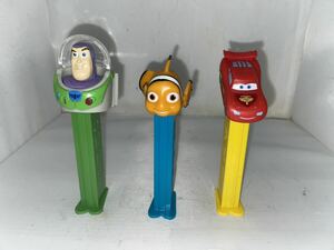 PEZ ディズニー　ヴィンテージ　バズライトイヤー カーズかニモ　3種　現状品