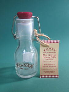 *　KILNER　キルナー　CLIPTOP BOTTLE　クリップトップボトル　70ml　ガラス 瓶　保存容器　ハーブオイル　ドレッシング　スパイス　調味料