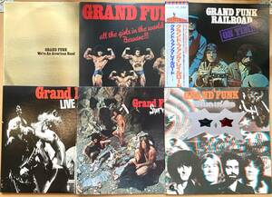 ■状態良好■Grand Funk Railroad LPレコード合計6枚セット! ポスター付き ※一部JKTに経年ゆえの傷み有■Live Album/Survival etc