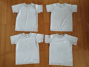 seagullkids シーガル キッズ 体操服 体操着 半袖 4枚　セット まとめ売り 白 ホワイト 幼稚園 保育園 小学校 スクール 学用品 130