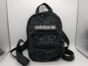 adidas アディダス リュックサック マルチバッグ / 小さめ ・ブラック ベロア