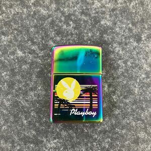 ZIPPO Zippo ジッポー playboy プレイボーイ 2005年製 マルチカラー オイルライター 発火確認済！