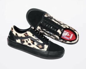 Supreme Vans Skate Leopard Old Skool 28.5 10.5 Black ブラック 黒 シュプリーム ヴァンズ スケート レオパード オールドスクール