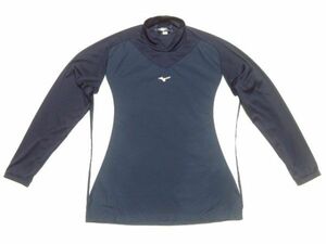 ミズノ MIZUNO ★ トレーニングジャケット　Sサイズ　ネイビー×ホワイト色　アンダー長袖シャツ　※送料 185円 （ 追跡番号付き ）