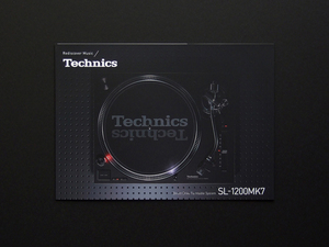 【カタログのみ】Technics 2019.05 SL-1200MK7 検 SL-1200 DJ ターンテーブル Panasonic テクニクス