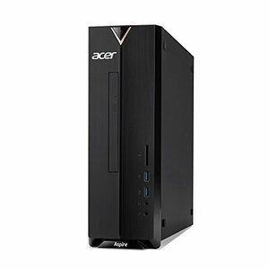 Acer デスクトップパソコン Aspire Celeron J4005/4GB/1TB HDD/±R/RW スリムドライブ/Windows 10/ブラック XC-830-N1(中古品)　(shin