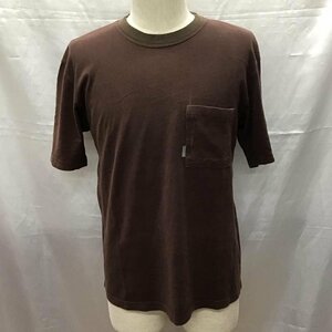 Paul Smith M ポールスミス Tシャツ 半袖 クルーネック 胸ポケット T Shirt 茶 / ブラウン / 10117025