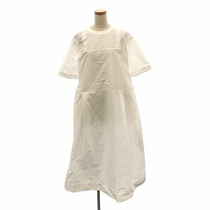 【新品】 mina perhonen / ミナペルホネン | 2023 s/s | malmi Half sleeve Dress ハーフスリーブワンピース | 38 | ホワイト