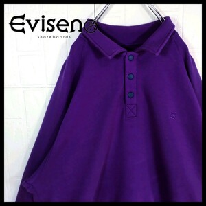 《EVISEN SKATEBOARDS 》ポロシャツ　スウェット　ハーフジップ