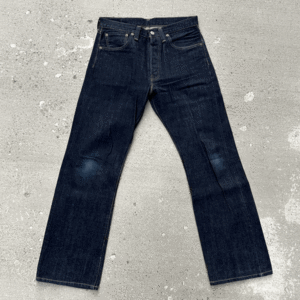 旧日本製 1947年モデル LEVI’S 501XX 47501-0017 W33(W31) 濃紺 美品 片面 レザー 40s 47s デニムパンツ ジーンズ MADE IN JAPAN