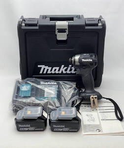 【未使用品】 makita マキタ 充電式インパクトドライバ TD173DRGXB ブラック バッテリーBL1860B×2本・充電器・ケース