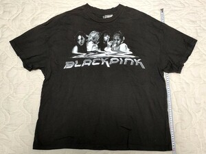 BLACKPINK☆ブラックピンク☆バンドTシャツ☆US Lサイズ☆H&Mエイチアンドエム☆韓国☆アーティストT☆ブルピン