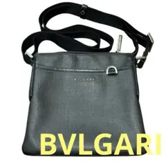 BVLGARI ブラック レザー バッグ