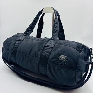 1円　PORTER ポーター TANKER タンカー ボストンバッグ　2way ショルダーストラップ　ブラック　黒　日本製　made in japan 吉田カバン