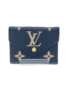 LOUIS VUITTON◆ジャイアントモノグラム/ポルトフォイユ・ヴィクト/財布/レザー/BLK/レディース/M80968