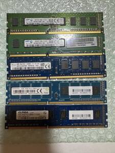 017)4GB pc3 12800UＤＤＲ３メモリ5枚