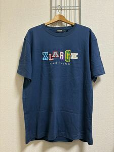 ［XLARGE］エクストララージ　半袖 Tシャツ ネイビー系　L Y3254