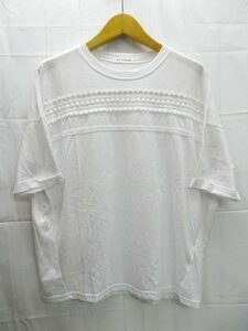 美品★SKY SCRAPER◎スカイスクレーパー/ビセンス/Tシャツ/レース/ホワイト/白