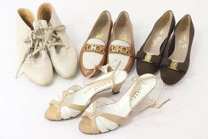 【4点】Salvatore Ferragamo サルバトーレ フェラガモ ローファー パンプス 5 1/2 BALLY バリー サンダル 靴 3 1/2 女性 まとめ 6192-NA