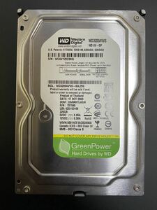 中古内蔵SATA 320GB 3.5インチHDD Western Digital Green Power WD3200AVVS