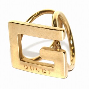 グッチ GUCCI スカーフリング Gモチーフ メッキ ゴールドカラー /YT ■MU ■OH その他