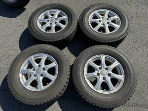 スタッドレス　タイヤアルミセット 4本 YOKOHAMA 215/70R15 15インチ PCD114.3 ＋38 6J 5穴　エクストレイル　グランビア等 【TA-10】